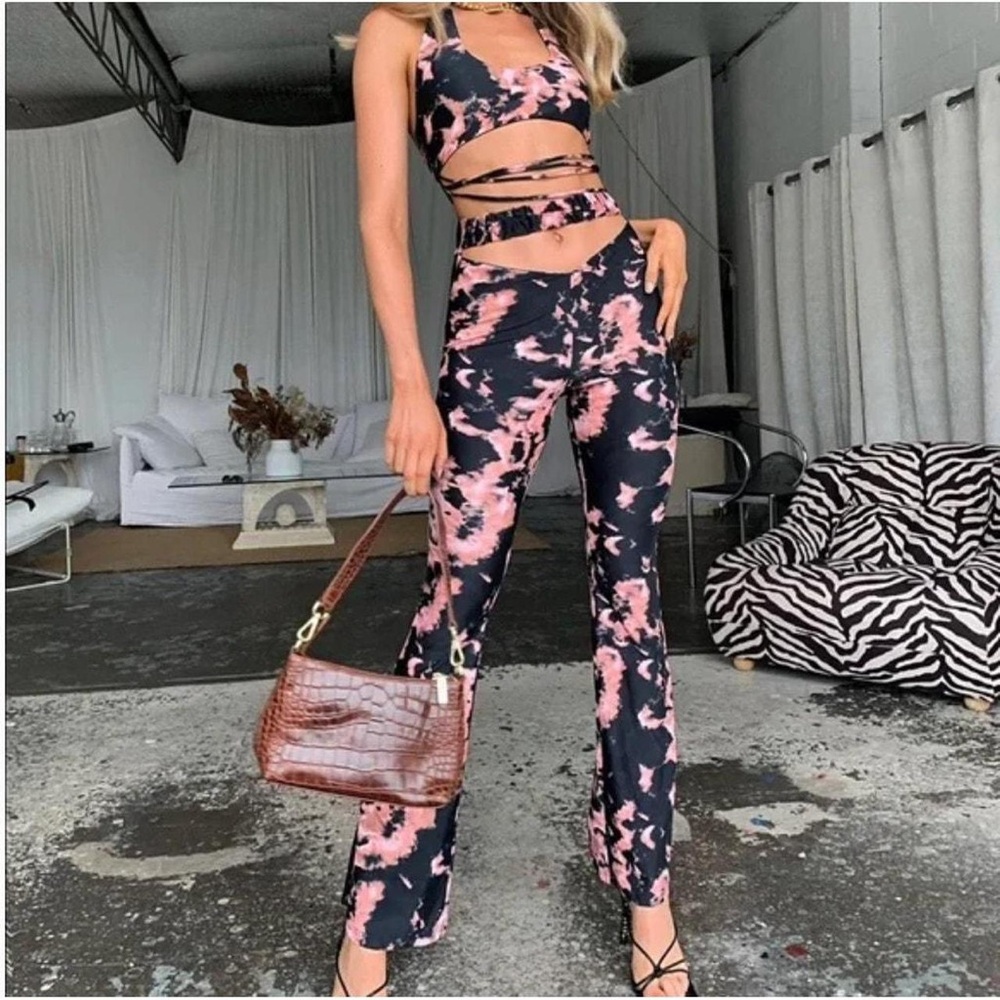 Tiger mist tie dye pants & top set